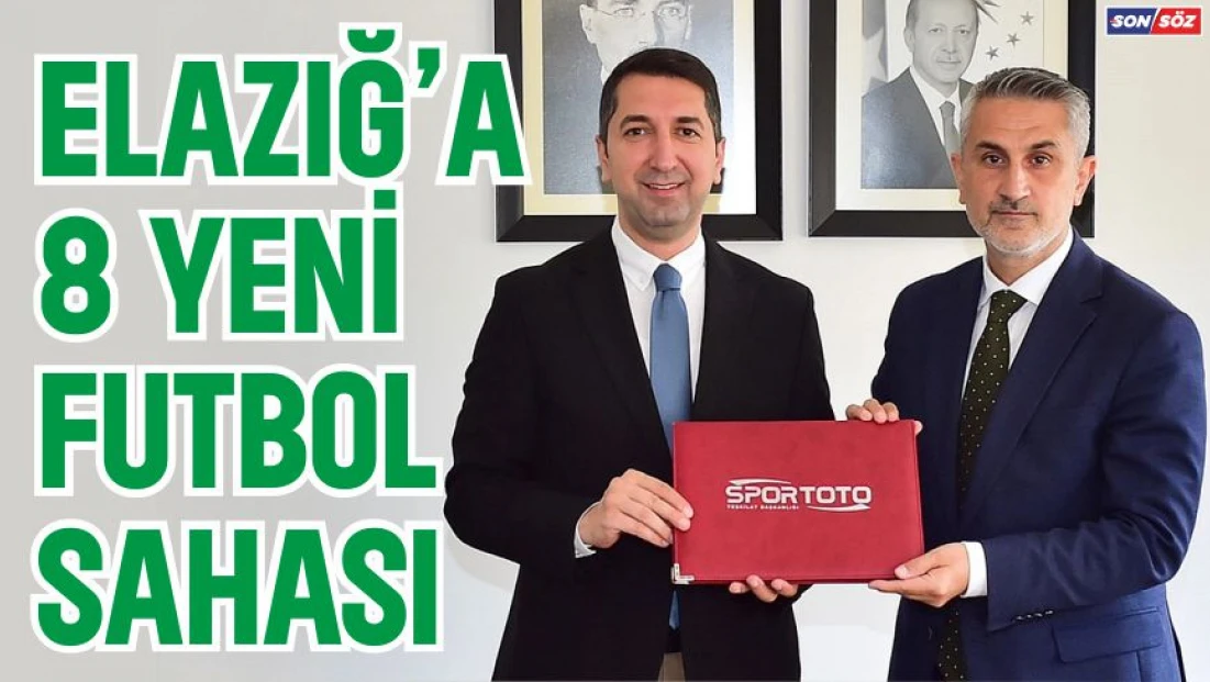 Elazığ'a 8 yeni futbol sahası