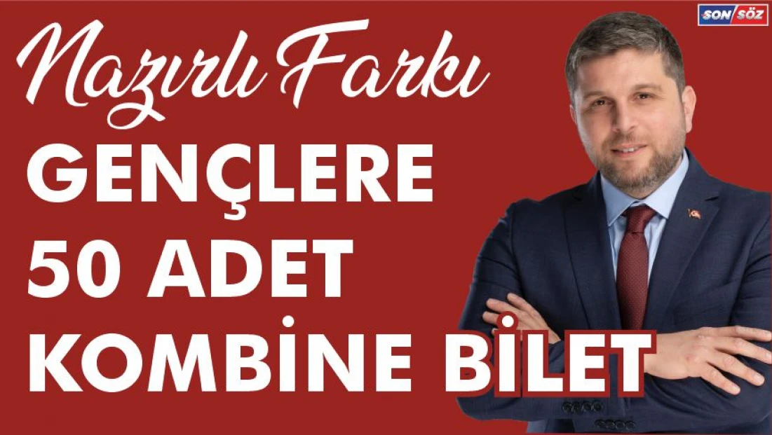 Gençlere 50 adet kombine bilet