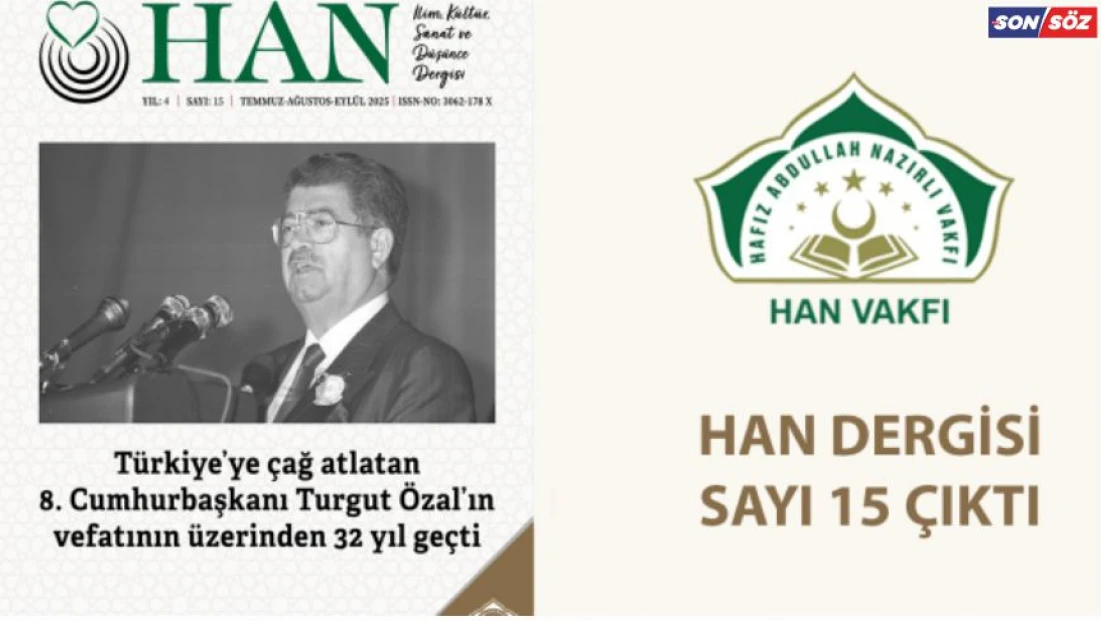 HAN Dergisi 15.Sayısı Çıktı