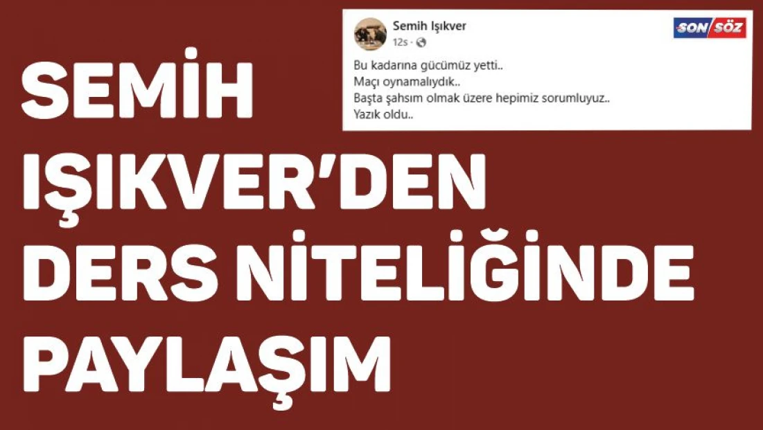 Işıkver'den ders niteliğinde paylaşım