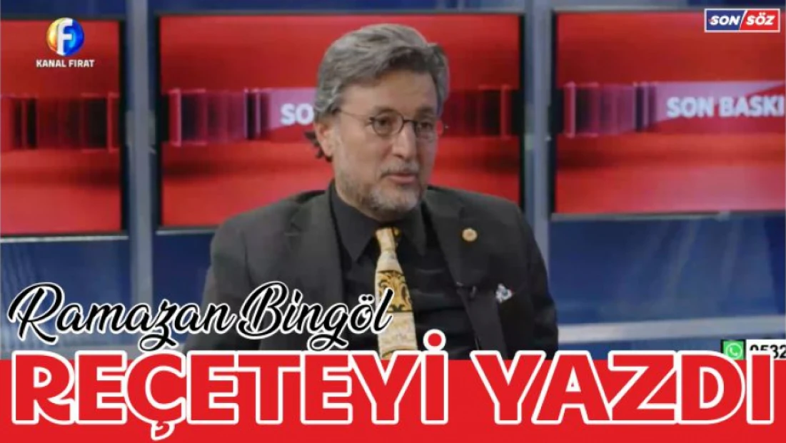 Ramazan Bingöl Reçeteyi Yazdı
