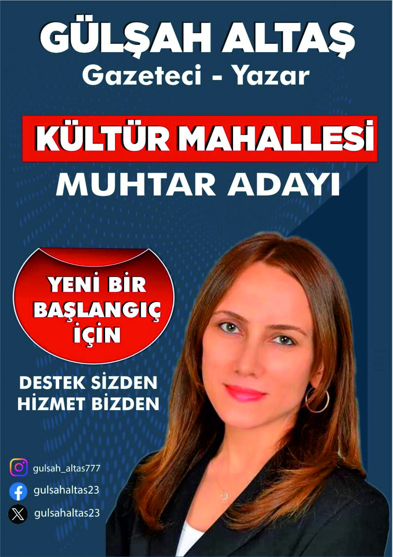 GAZETECİ GÜLŞAH ALTAŞ, KÜLTÜR MAHALLESİ'NDEN MUHTAR ADAYI OLDU