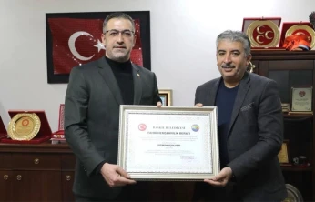 Işıkver'e Fahri Hemşehrilik Beratı