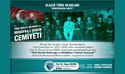 Elazığ Türk Ocakları'ndan Konferans
