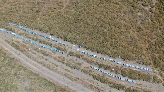 2000 rakımda tescilli geven balının hasadı başladı