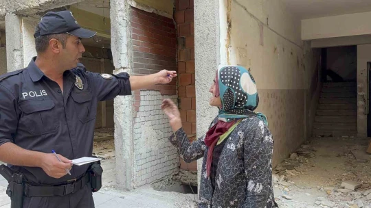 Ağır hasarlı binada ekipleri harekete geçiren anons: İntihar girişimi için gittiler gerçek bambaşka çıktı