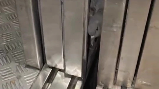Asansöre sıkışan güvercini kurtaran şahıs, avcuyla su verdi