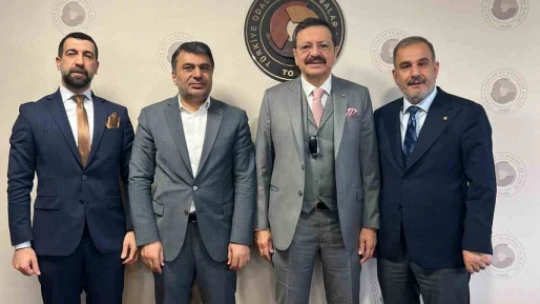 Başkan Alan, TOBB Başkanı Hisarcıklıoğlu ile görüştü