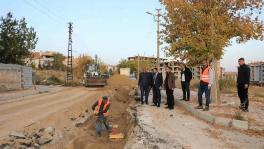 Başkan Şerifoğulları altyapı çalışmalarını inceledi