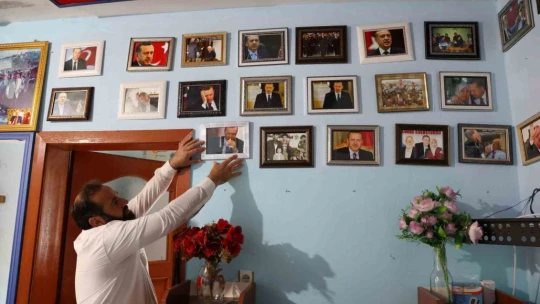 Böyle Erdoğan sevgisi görülmedi, evini adeta müzeye çevirdi, yeğenine adını verdi