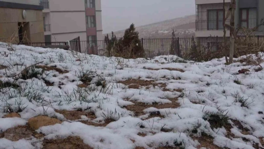 Elazığ'a yeni yılın ilk karı düştü
