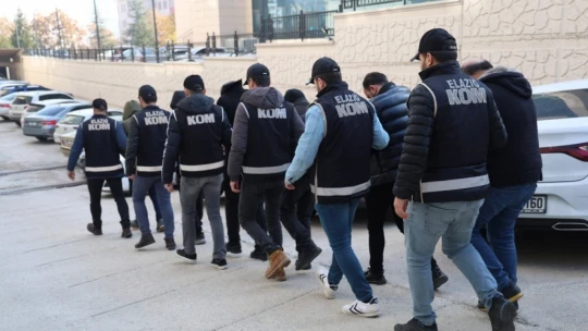 Elazığ'da 'Cımbız' operasyonu: 16 şüpheli gözaltına alındı