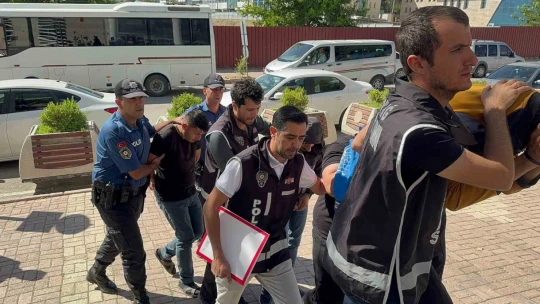 Elazığ'da 9 şüpheli adliyeye sevk edildi