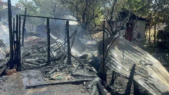 Elazığ'da ahır ve kümes yangını: 15 keçi, 29 tavuk telef oldu