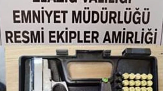 Elazığ'da asayiş uygulamaları: 8 ruhsatsız tabanca ele geçirildi