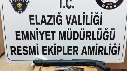Elazığ'da asayiş uygulamaları: 8 ruhsatsız tabanca ele geçirildi