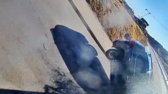 Elazığ'da biri ağır 3 kişinin yaralandığı kazanın görüntüleri ortaya çıktı