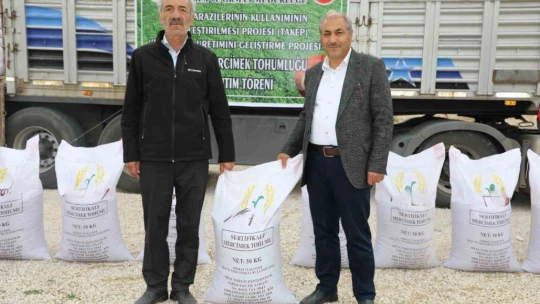 Elazığ'da çiftçilere yüzde 75 hibeli tohum desteği