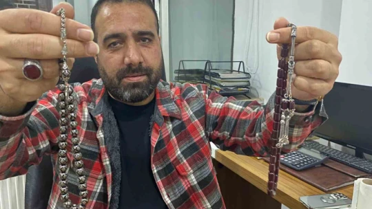 Elazığ'da daire fiyatına tespih koleksiyonu
