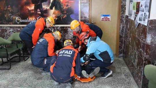 Elazığ'da deprem ve yangın tatbikatı
