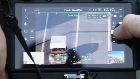 Elazığ'da dron destekli trafik denetimi