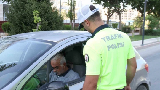 Elazığ'da dron destekli trafik denetimi