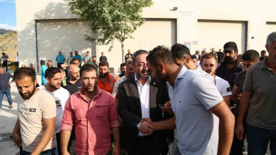 Elazığ'da Eti Krom işçilerinin eylemi devam ediyor