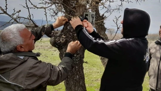 Elazığ'da fotokapanların bakımı yapıldı