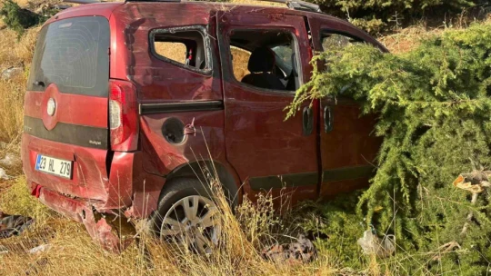 Elazığ'da hafif ticari araç şarampole uçtu: 1 ölü, 4  yaralı
