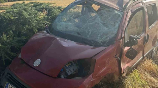 Elazığ'da hafif ticari araç şarampole uçtu: 1 ölü, 4  yaralı