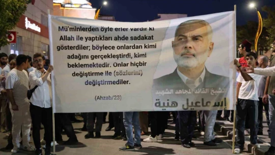 Elazığ'da Haniye için yürüyüş