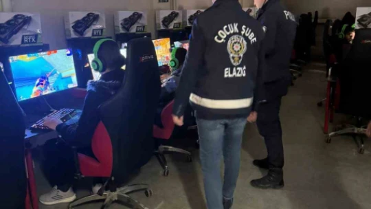 Elazığ'da internet kafeler denetlendi