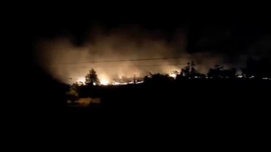 Elazığ'da korkutan yangın