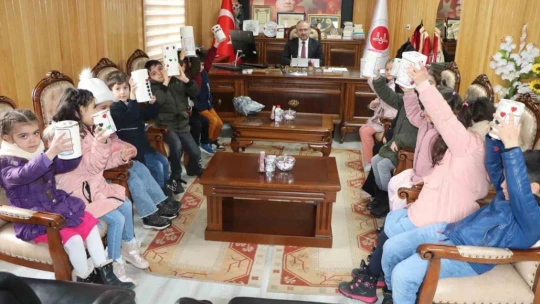 Elazığ'da Kur'an kursu öğrencilerinden anlamlı destek