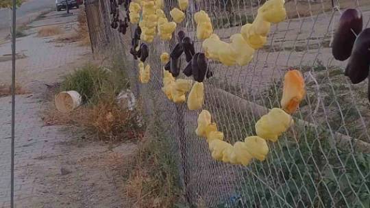 Elazığ'da kurutmalıklar sokakların süsü oldu
