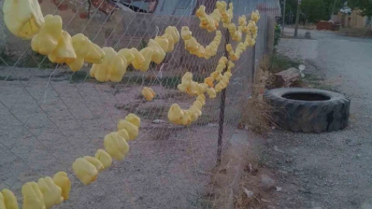 Elazığ'da kurutmalıklar sokakların süsü oldu