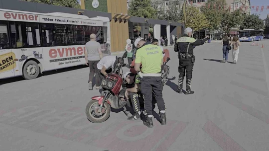 Elazığ'da motosikletlilere sıkı denetim