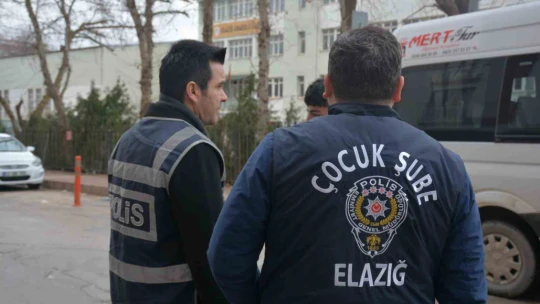 Elazığ'da okul önü denetimleri sürüyor