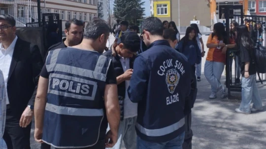 Elazığ'da okul önü denetimleri sürüyor