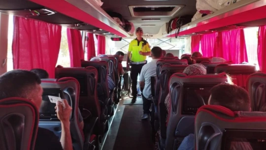Elazığ'da otobüs şoförleri bilgilendirildi