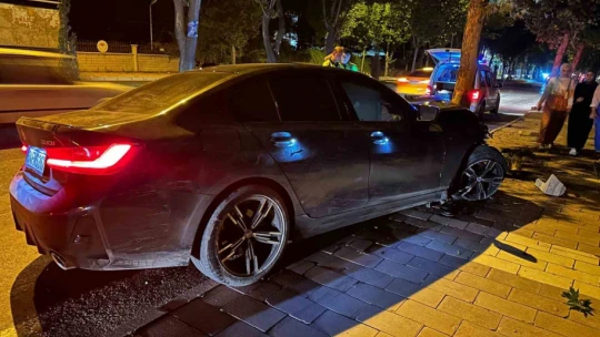 Elazığ'da otomobil ağaca çarptı: 1 yaralı