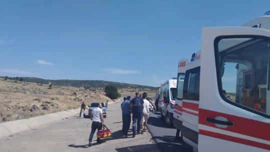 Elazığ'da otomobil şarampole devrildi: 7 yaralı