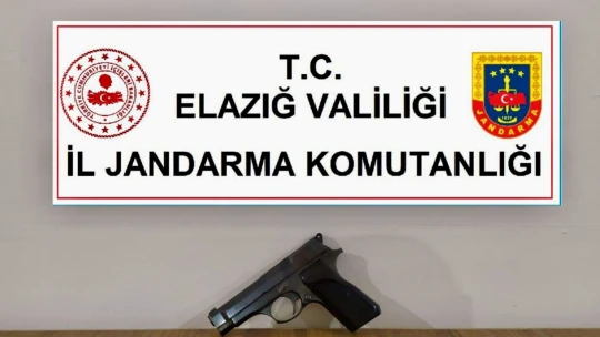 Elazığ'da ruhsatsız silahlar ele geçirildi