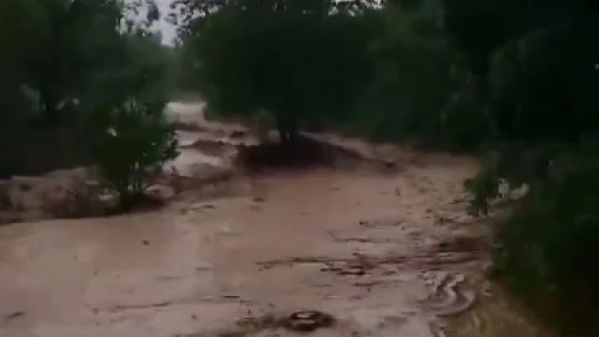 Elazığ'da sağanak yağış etkili oldu: Dereler taştı, tarım arazileri zarar gördü