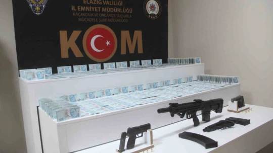 Elazığ'da sahte para ve silah ticaretine yönelik operasyon: 6  gözaltı