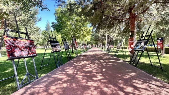 Elazığ'da şehitler yolu yürüyüş parkuru ve sergi açılışı