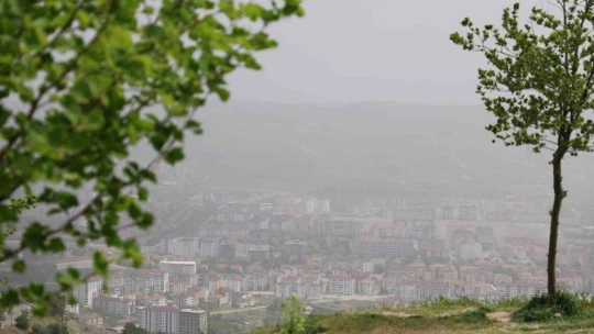 Elazığ'da toz taşınımı etkili oldu