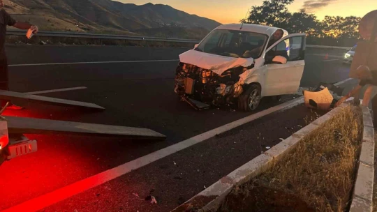 Elazığ'da trafik kazası: 1 yaralı