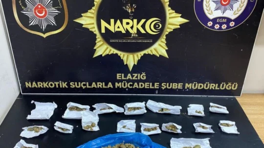 Elazığ'da uyuşturucu operasyonu: 2 tutuklama