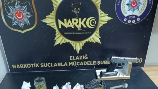 Elazığ'da uyuşturucuyla mücadele:4  gözaltı